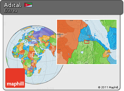 Political Location Map of Adital