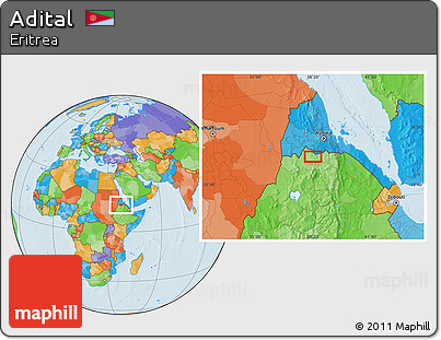 Political Location Map of Adital