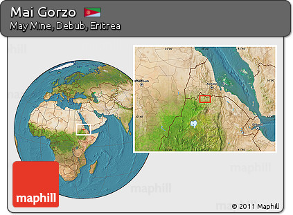 Satellite Location Map of Mai Gorzo