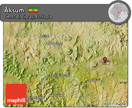 Satellite Map of Āksum