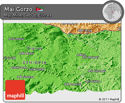 Political Panoramic Map of Mai Gorzo