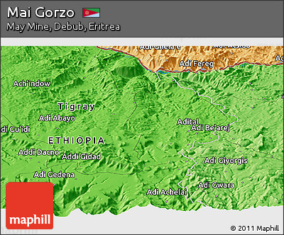 Political Panoramic Map of Mai Gorzo