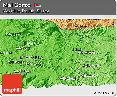 Political Panoramic Map of Mai Gorzo