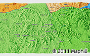 Political 3D Map of Ksad-Ika