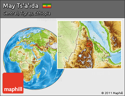 Physical Location Map of May Ts'a'ida