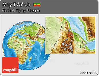 Physical Location Map of May Ts'a'ida
