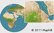 Satellite Location Map of Ādī Ts'a'ida