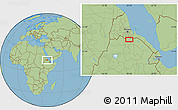 Savanna Style Location Map of Feresmay