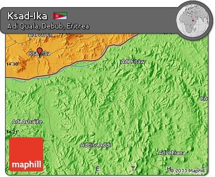 Political Map of Ksad-Ika