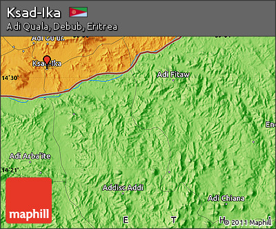 Political Map of Ksad-Ika