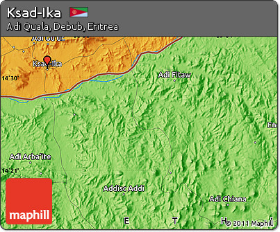 Political Map of Ksad-Ika