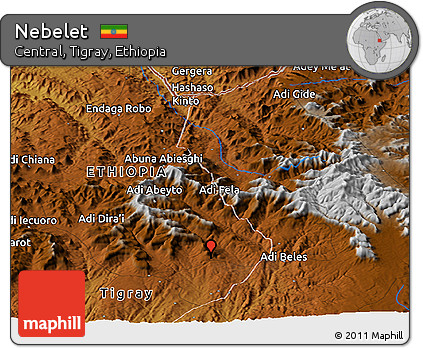 Physical Panoramic Map of Nebelet