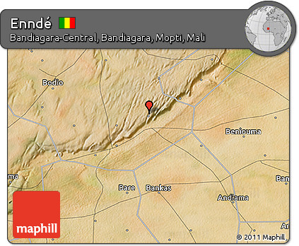 Satellite 3D Map of Enndé