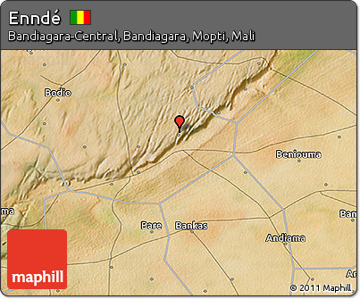 Satellite 3D Map of Enndé