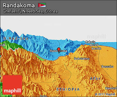 Political Panoramic Map of Randakoma