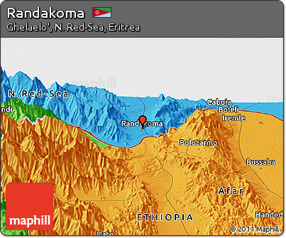 Political Panoramic Map of Randakoma