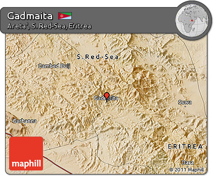 Satellite 3D Map of Gadmaita