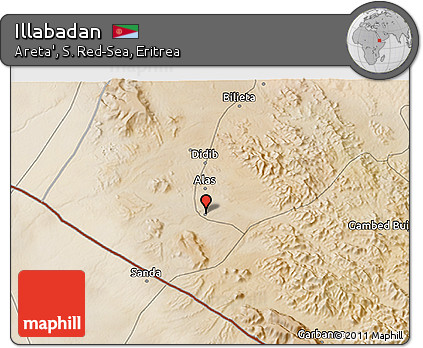 Satellite 3D Map of Illabadan