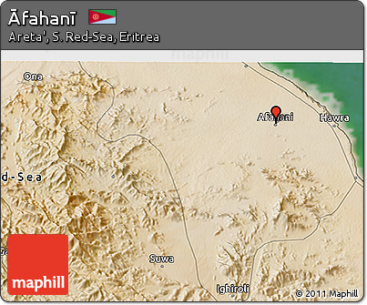 Satellite 3D Map of Āfahanī