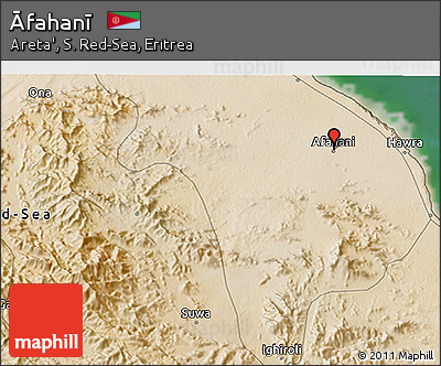 Satellite 3D Map of Āfahanī