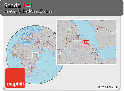 Gray Location Map of Saada