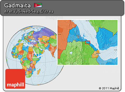 Political Location Map of Gadmaita