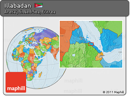 Political Location Map of Illabadan