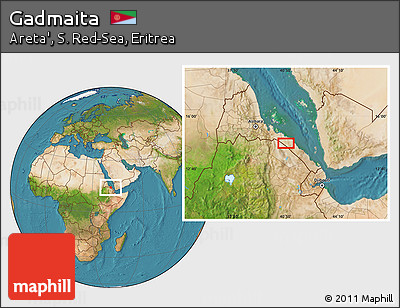 Satellite Location Map of Gadmaita