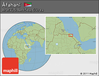 Savanna Style Location Map of Āfahanī