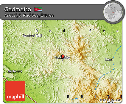 Physical Map of Gadmaita