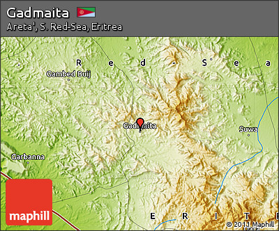 Physical Map of Gadmaita