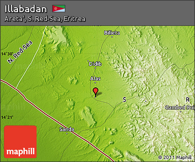Physical Map of Illabadan