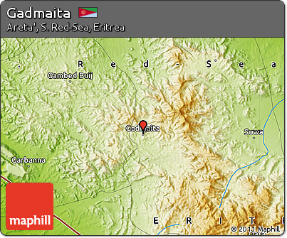 Physical Map of Gadmaita
