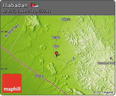 Physical Map of Illabadan