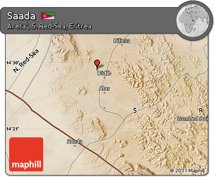 Satellite Map of Saada