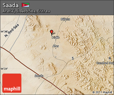 Satellite Map of Saada