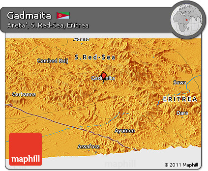 Political Panoramic Map of Gadmaita