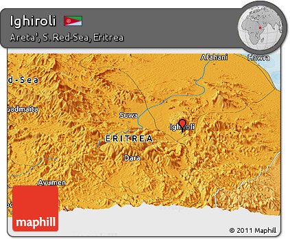 Political Panoramic Map of Ighiroli