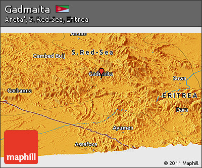 Political Panoramic Map of Gadmaita