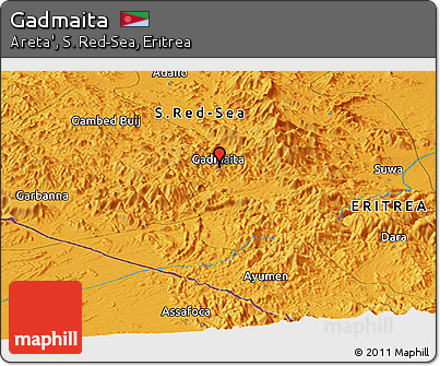 Political Panoramic Map of Gadmaita