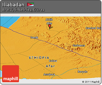 Political Panoramic Map of Illabadan
