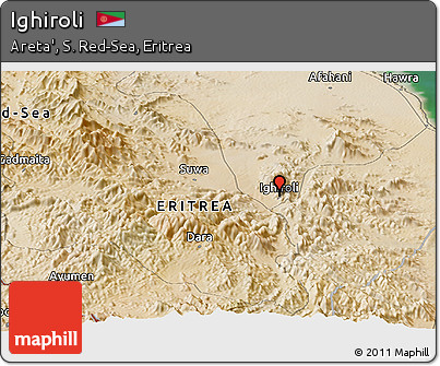 Satellite Panoramic Map of Ighiroli