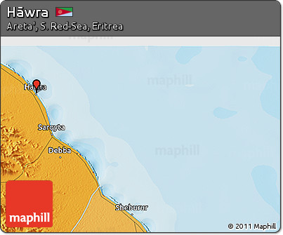 Political 3D Map of Hāwra