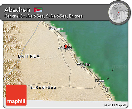 Satellite 3D Map of Abacheri