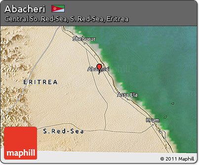 Satellite 3D Map of Abacheri