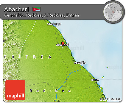 Physical Map of Abacheri