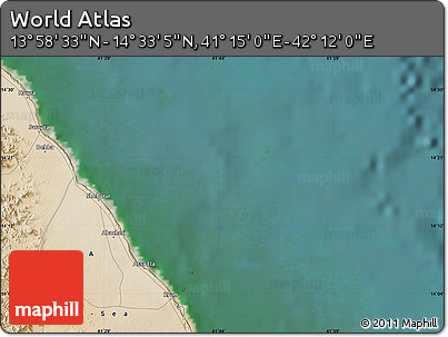 Satellite Map of the Area around 14° 15' 49" N, 41° 43' 30" E