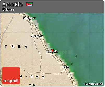 Satellite Map of Assa Ela