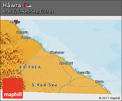 Political Panoramic Map of Hāwra