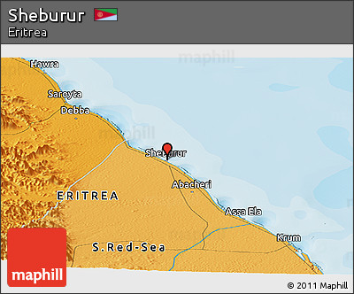 Political Panoramic Map of Sheburur